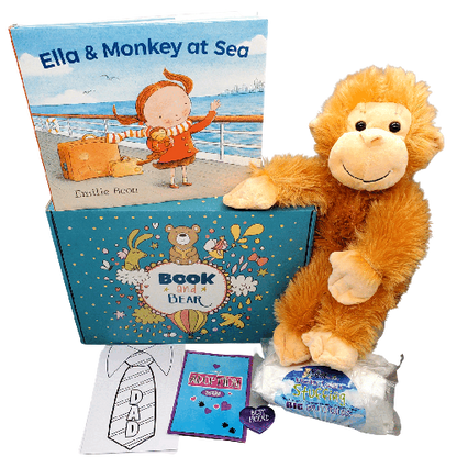 Monkey Stuffing Kit and Book Set by Book and Bear