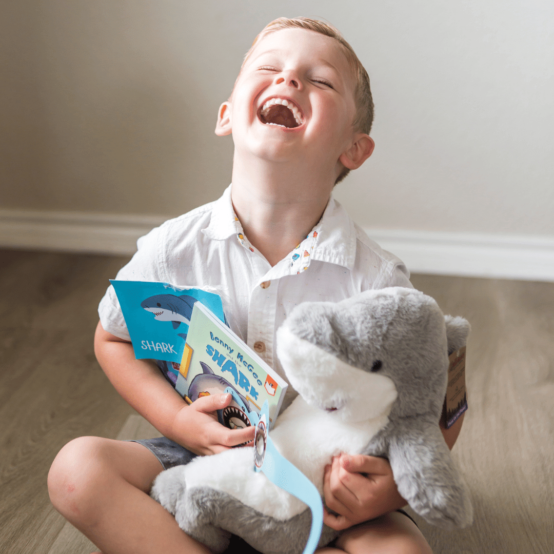 Shark Stuffing Kit and Book Set by Book and Bear
