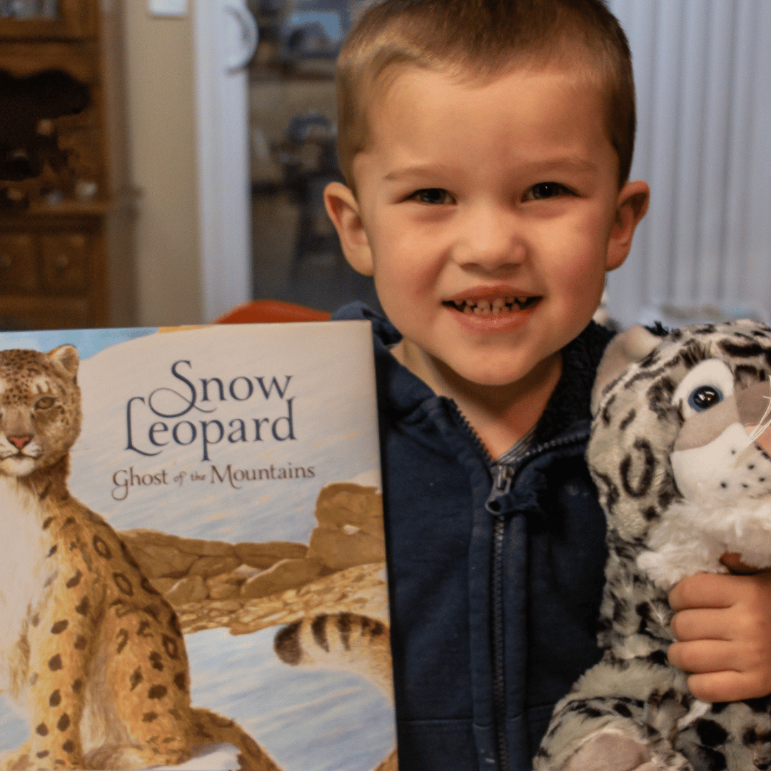 Snow Leopard Stuffing Kit and Book Set by Book and Bear