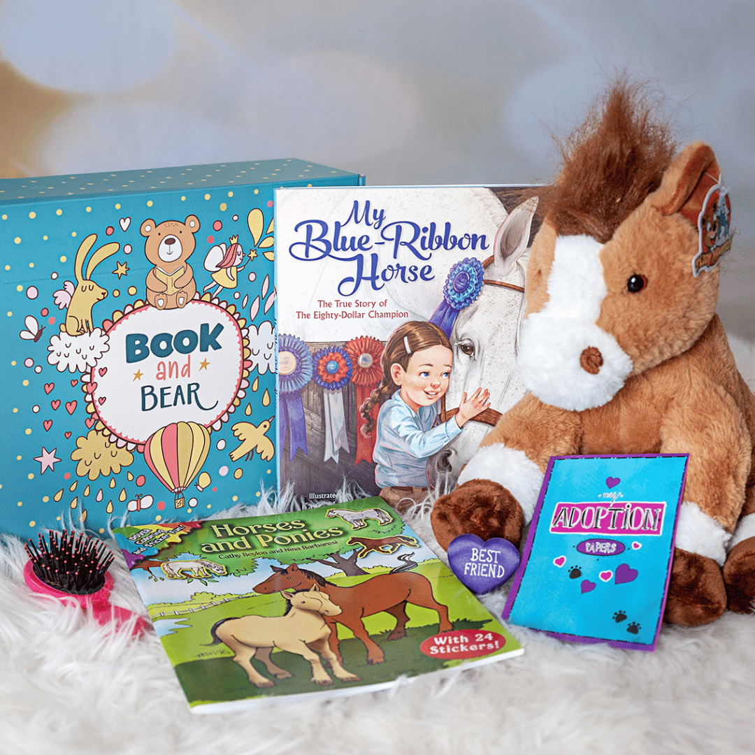 Horse Stuffing Kit and Book Set by Book and Bear