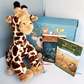 Giraffe Stuffing Kit and Book Set by Book and Bear