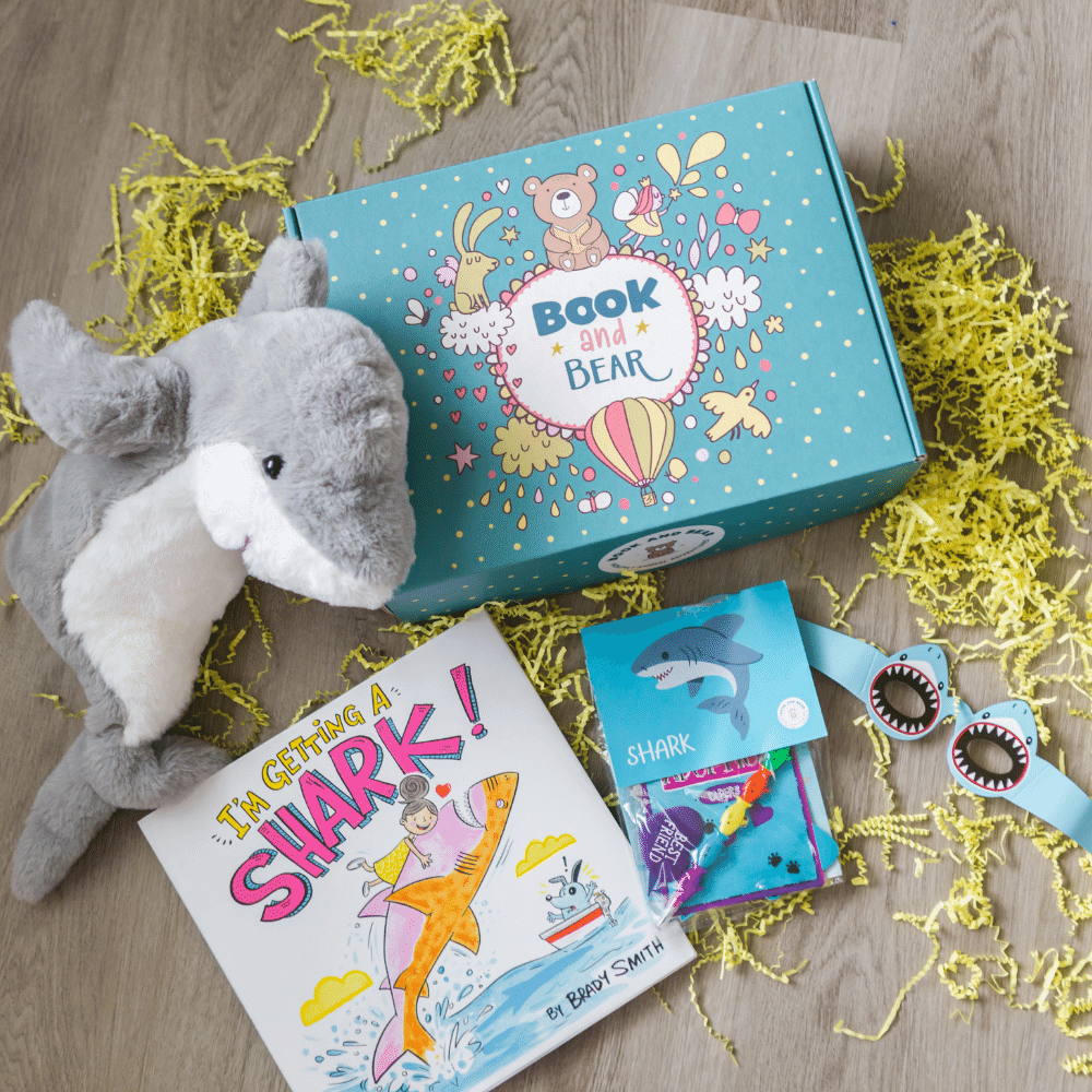 Shark Stuffing Kit and Book Set by Book and Bear