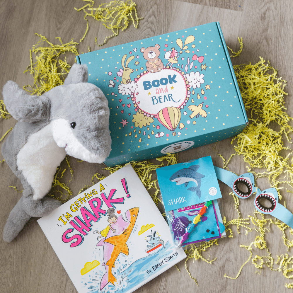 Book and Bear Subscription Box For Two Kids