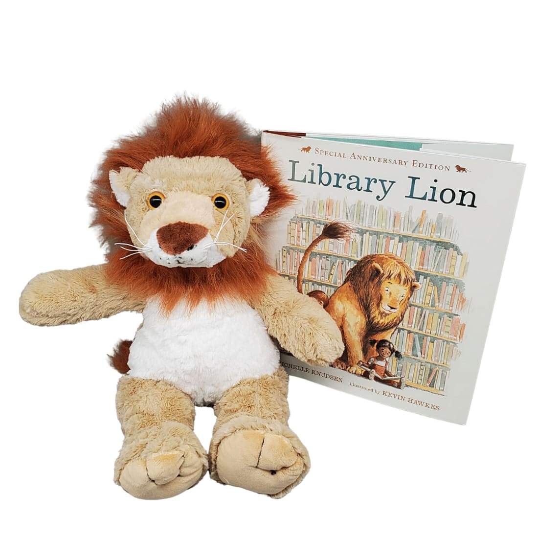 Lion Stuffing Kit and Picture Book Set - book_plush