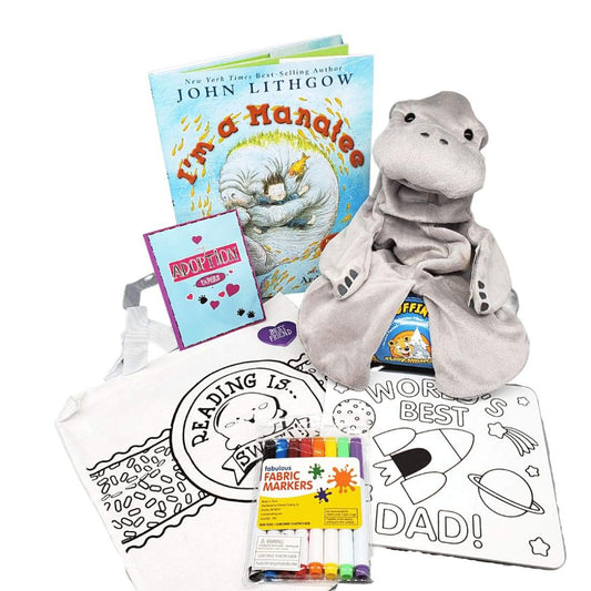 Manatee Stuffing Kit and Picture Book Set