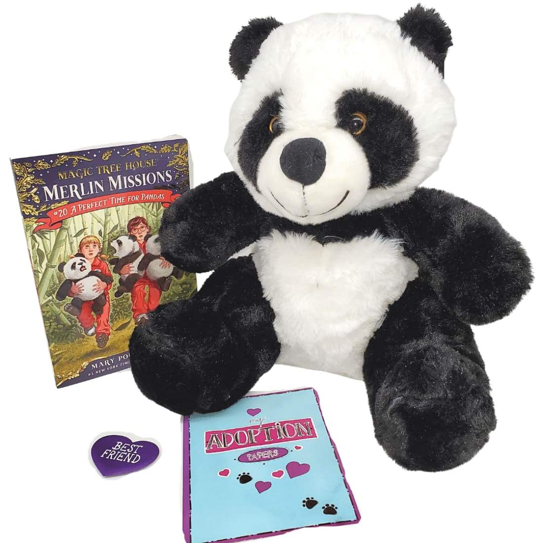 Panda Book and Bear Box - Large Plush Panda with Chapter 