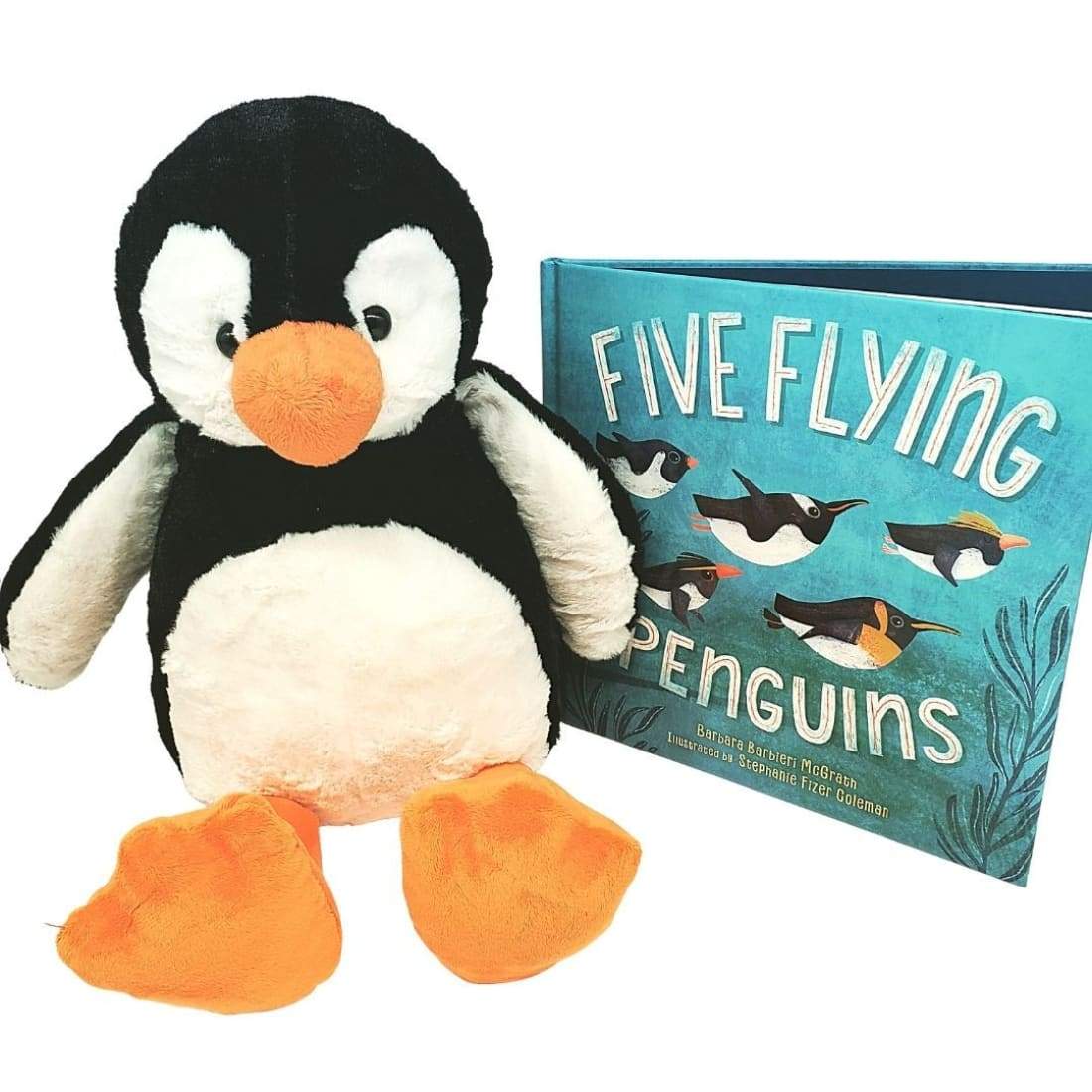 Penguin Book and Bear Box - Large Plush Penguin Picture Book