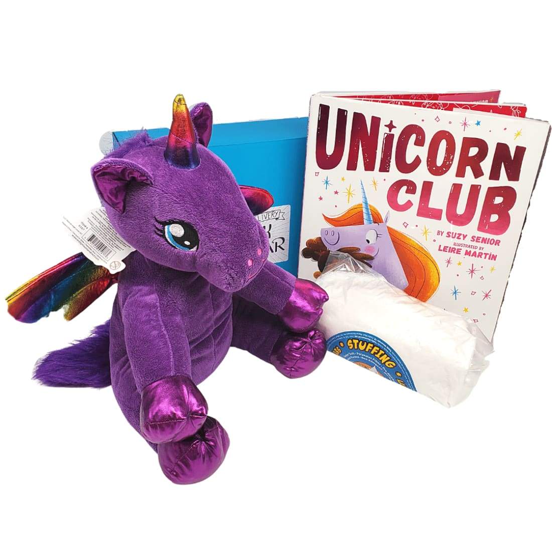 Unicorn Stuffing Kit with Picture and Chapter Book Set - 