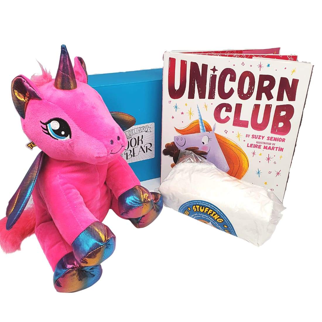 Unicorn Stuffing Kit with Picture and Chapter Book Set - 